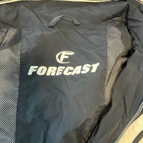 Vintage Forecast‎ 1991 Field Jacket Tan Blue Nylon Fishing Chore Windbreaker 52 - Picture 9 of 11